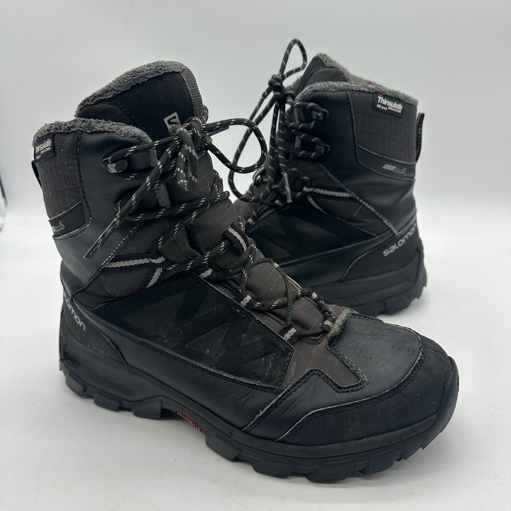 Salomon 391731 Mens Size 10 Chalten TS CSWP Waterproof Insulated Winter Boots